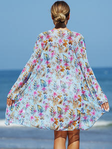 RUIQUWIN Ensemble de bikini 3 pièces personnalisable pour femme grande taille, taille haute, effet push-up, avec logo floral en maille sur le devant, maillot de bain écologique - Product Image 3