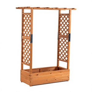 <span class=keywords><strong>Support</strong></span> de <span class=keywords><strong>plante</strong></span> en bois de sapin classique avec revêtement en poudre, treillis d'escalade, trou de drainage et système d'arrosage automatique pour <span class=keywords><strong>jardin</strong></span> intérieur et usage domestique - Product Image 1