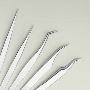 Strumenti professionali per unghie ricurvi dritti in acciaio inossidabile in fibra di Extension per ciglia precisione pinzette per il riscaldamento del sopracciglio - Product Image 5