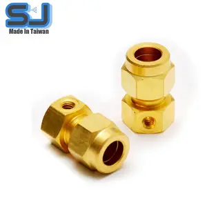 Taiwan Messing 3/8 "Union Connector Pijp Voor Water Nozzle