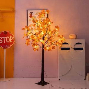 LED Maple <b>Leaf</b> String <b>Lights</b> PVC Material USB Battery Box Customizable Thanksgiving Halloween Indoor Party Home Christmas Tree - Product Image 6