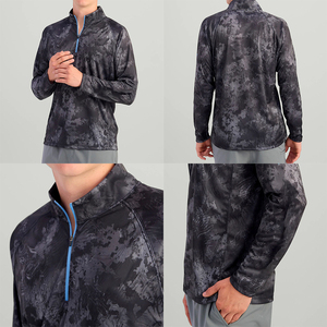 T-shirts de pêche à manches longues <span class=keywords><strong>anti</strong></span> <span class=keywords><strong>UV</strong></span> UPF50 + évacuant l'humidité pour hommes de haute qualité - Product Image 4
