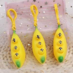 Herramienta para Aliviar el Estrés, Juguete Antiestrés con Forma de Plátano para Apretar, Juguete Musical para Aliviar el Estrés, Llavero con Forma de Plátano Explosivo - Product Image 3