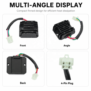 Nouveau régulateur redresseur de tension 12 V à 4 fils et 4 broches pour moto 150-250 CC, scooter Gy6 50 150 CC, cyclomoteur, VTT - Product Image 3