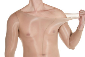 Sexy kruisloze <span class=keywords><strong>bodystocking</strong></span> voor heren van spandex/nylon met printpatroon, hoge stretch, lage taille, voor erotische doeleinden. - Product Image 3