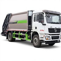 Camion à ordures compacteur Shacman 16CBM 4X2 Japonais LHD RHD pour la collecte des déchets municipaux