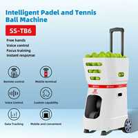 Entraîneur de padel intelligent en plastique de 150 balles - Triple contrôle, durable et portable pour l'entraînement en intérieur/extérieur