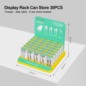 30 علبة توصيل الاتحاد الأوروبي CE Rohs شاحن حائط هاتف محمول نوع c سماعة أذن طقم ملحقات - Product Image 5