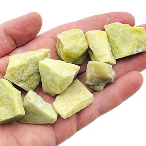 Piedras de Jade Limón Natural al por Mayor, Gemas Verdes Amarillas en Bruto para Decoración del Hogar y Fabricación de Joyas, Sanación y Manualidades - Product Image 3