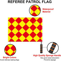 Drapeau d'arbitre personnalisable, résistant aux intempéries, facile à manipuler, qualité supérieure, fourni par l'usine, couleur