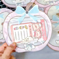 Sac d'emballage cadeau refermable en forme de pomme de dessin animé pour accessoires, collations et bonbons en gros