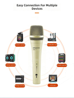Microphone filaire dynamique de qualité professionnelle anti-interférence XLR pour scène, conférence, système audio de sonorisation