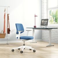 Chaise d'entraînement de bureau rouge de luxe moderne personnalisée avec support de levage du dossier moyen en nylon pour la maison, le bureau ou l'ordinateur