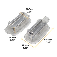 Pied bien bagages coffre lampe porte lumières pour Benz W204 W169 W212 W221 W216 R230 W463 X164 A/B/C/E/G/S-classe lampes de bienvenue