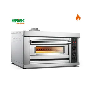 Baking Equipment Commercial Pizza Making Machine Kitchen Liquefied Natural Gas Deck Oven