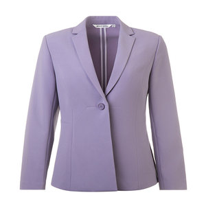 <span class=keywords><strong>Blazer</strong></span> de Manga Larga con Solapa Entallada Color <span class=keywords><strong>Lila</strong></span> para <span class=keywords><strong>Mujer</strong></span>, Estilo Minze, Chaqueta Corta de Oficina con un Solo Botón para Primavera - Product Image 5