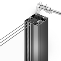 Fenêtres à persiennes coulissantes modernes en alliage d'aluminium à rupture de pont thermique avec quincaillerie allemande et conception coupe-vent en promotion