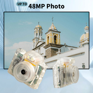 กล้องพวงกุญแจวินเทจขนาดเล็กแบบใสปรับแต่งได้ บันทึกวิดีโอ 1080P กล้องขนาดกะทัดรัดย้อนยุคแบบใสปรับแต่งได้ - Product Image 2