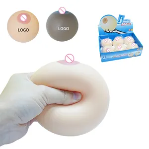 7cm poitrine forme balle Simulation seins soulagement du Stress balle presser jouet rempli en EVA liquide