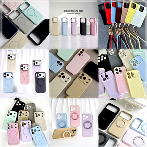 <span class=keywords><strong>Coque</strong></span> en silicone liquide JOYPORODO personnalisable avec logo, étui magnétique animé pour <span class=keywords><strong>iPhone</strong></span> 17 16 15 14 Pro Max Air - Product Image 1
