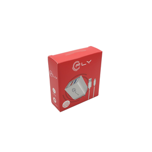 Biểu Tượng Tùy Chỉnh Các Tông Màu Trắng Gấp Hộp Cán Bóng Bao Bì Cho Điện Tử Điện Thoại Di Động Bộ Sạc Vật Liệu Tái Chế - Product Image 1