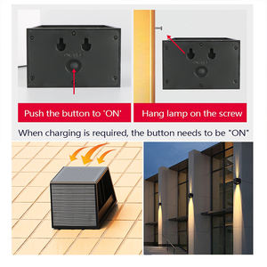 Linterna de pared de decoración blanca cálida de ángulo ajustable <span class=keywords><strong>solar</strong></span> al aire libre IP65 impermeable sensor de movimiento inteligente linterna de pared de jardín <span class=keywords><strong>solar</strong></span> - Product Image 2