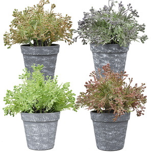 Plantas en maceta falsas, flores artificiales, bonsái de plástico para decoración de interiores, exteriores, hogar y oficina - Product Image 4