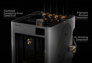 Snapmaker U1 Automatic 270X270X270 FDM High Precision 3D Printer USB/WiFi Connectivity Supports PLA Material New 1 Year Warranty - Product Image 3