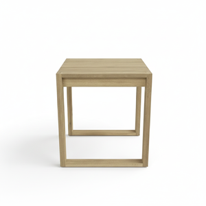 Produit phare : Table d'appoint de patio extérieure au design moderne en bois d'acacia, mobilier d'extérieur moderne, design scandinave minimaliste, OEM/ODM - Product Image 3