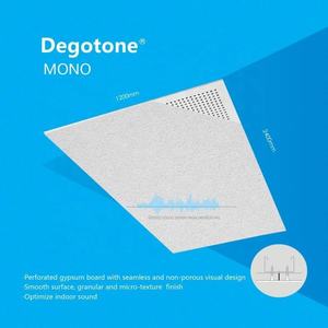 Plâtre acoustique en aérosol pour plafond, panneau <span class=keywords><strong>de</strong></span> gypse perforé, fibre <span class=keywords><strong>de</strong></span> <span class=keywords><strong>verre</strong></span>, <span class=keywords><strong>laine</strong></span> <span class=keywords><strong>de</strong></span> <span class=keywords><strong>roche</strong></span> mono, perles minérales - Product Image 6