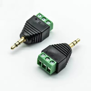 Balun Video AV da 3,5 <span class=keywords><strong>mm</strong></span> a 4 Poli <span class=keywords><strong>Stereo</strong></span> Maschio con Connettore <span class=keywords><strong>Jack</strong></span> <span class=keywords><strong>Stereo</strong></span> da 3,5 <span class=keywords><strong>mm</strong></span> Maschio a 4 Pin con Morsettiera - Product Image 2