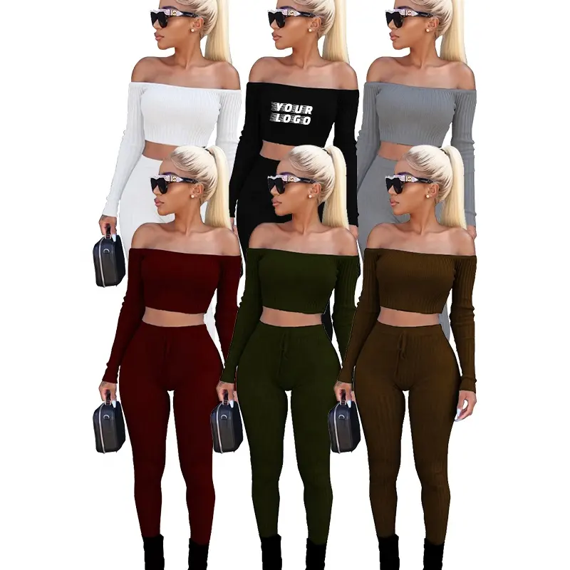 New Style Two Piece Pants Set For Women 2022 Two Piece Set Women Clothing Custom Logo 2 Piece Set Women Clothing