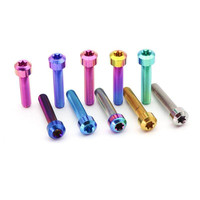 Tornillo de Titanio Sur-ron M5 M6, Cabeza de Tapa, Tornillo Torx, 10 15 20 25 mm, Tornillo Azul Quemado