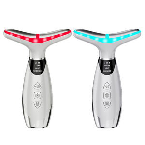 Masajeador de Cuello y Rostro con 7 Colores, Herramienta Multifuncional para el Cuidado de la Piel, Masajeador Facial Eléctrico, Diseño de Palo Portátil de Plástico - Product Image 1