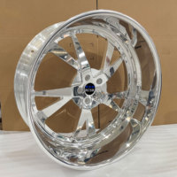 Jantes forgées RCSR Polished Deep Lip 2 pièces 20 22 24 26 pouces 5x112 5x114.3 5x120 pour Dodge Charger Challenger