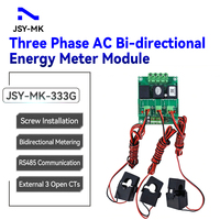 Módulo Medidor de Energía Trifásico JSY-MK-333G, 3 CTs, Clase 1, Precisión 20mA-100A, Medición Bidireccional, RS485 Modbus RTU