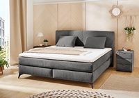 Ensemble de lit avec sommier européen sur mesure OEM, mousse hybride haute densité et base à ressorts ensachés 7 zones pour sommier intégré