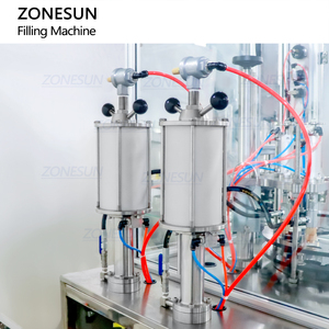 เครื่องบรรจุก๊าซอัตโนมัติแบบโมโนบล็อก 2 <span class=keywords><strong>หัว</strong></span> ZONESUN ZS-CQ2A สำหรับสเปรย์ปรับอากาศในรถยนต์ สเปรย์ฉีดผม และกระป๋องโลหะ - Product Image 4
