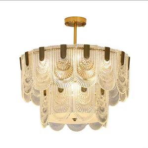 Supply Striped Bedroom Living <b>Room</b> Glass Chandelier Palace Style Villa Hotel Pendant <b>Light</b> - Product Image 5