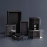 Boîtes cadeaux cosmétiques rectangulaires personnalisables en papier kraft blanc/noir avec lamination mate et estampage, recyclables, pour emballage de tiroirs vides