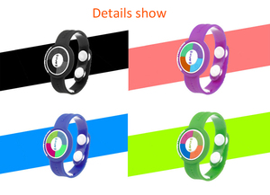 Pulsera de Silicona NFC con Código <span class=keywords><strong>QR</strong></span> y Logotipo Personalizado, Resistente al Agua, Pulsera de Goma RFID NTAG216 para Eventos - Product Image 6