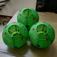 10 Stück handgefertigte runde chinesische Papierlaternen in zufälliger Farbe, Innendekoration für chinesisches Neujahr, Hochzeit, Weihnachtsfeier