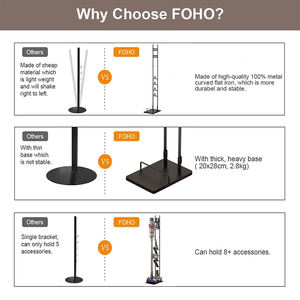 Estante de almacenamiento para aspiradora, colgador de soporte, estante de acero sin perforaciones, adecuado para <span class=keywords><strong>Xiaomi</strong></span> Mijia Midea - Product Image 6