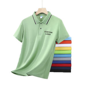 Polo <span class=keywords><strong>en</strong></span> coton biologique 100% pur d'origine OEM, élégant, avec logo personnalisé brodé, polos pour hommes - Product Image 2