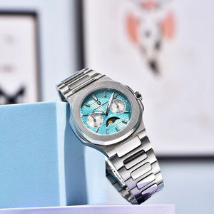 Reloj de Cuarzo de Lujo para Hombre con Nuevo Diseño, Acero Inoxidable, Esfera Analógica de 5 mm, Calendario Semanal Luminoso, Correa Duradera - Product Image 5