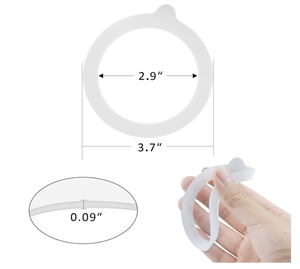 ग्लास जार और मासन जार के लिए आधुनिक एयरटाइट लीकप्रूफ सिलिकॉन रबर गैसकेट-लोचदार प्रतिस्थापन सीलिंग छल्ले सबसे आकार - Product Image 3