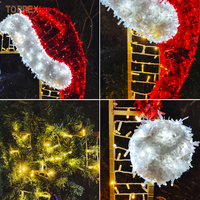 Cornice Fotografica LED 3D Gigante in PVC da 1,9M con Certificazione UE per Decorazioni Natalizie, Capodanno e Strade Commerciali