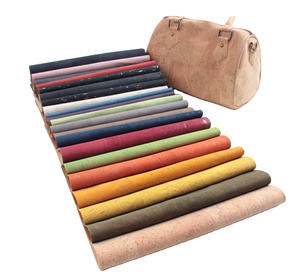 INFOCORK 45x30CM Tissu en <span class=keywords><strong>liège</strong></span> veiné importé du Portugal, <span class=keywords><strong>feuille</strong></span> <span class=keywords><strong>de</strong></span> cuir PU épaisse pour sacs (pièces aléatoires) - Product Image 2