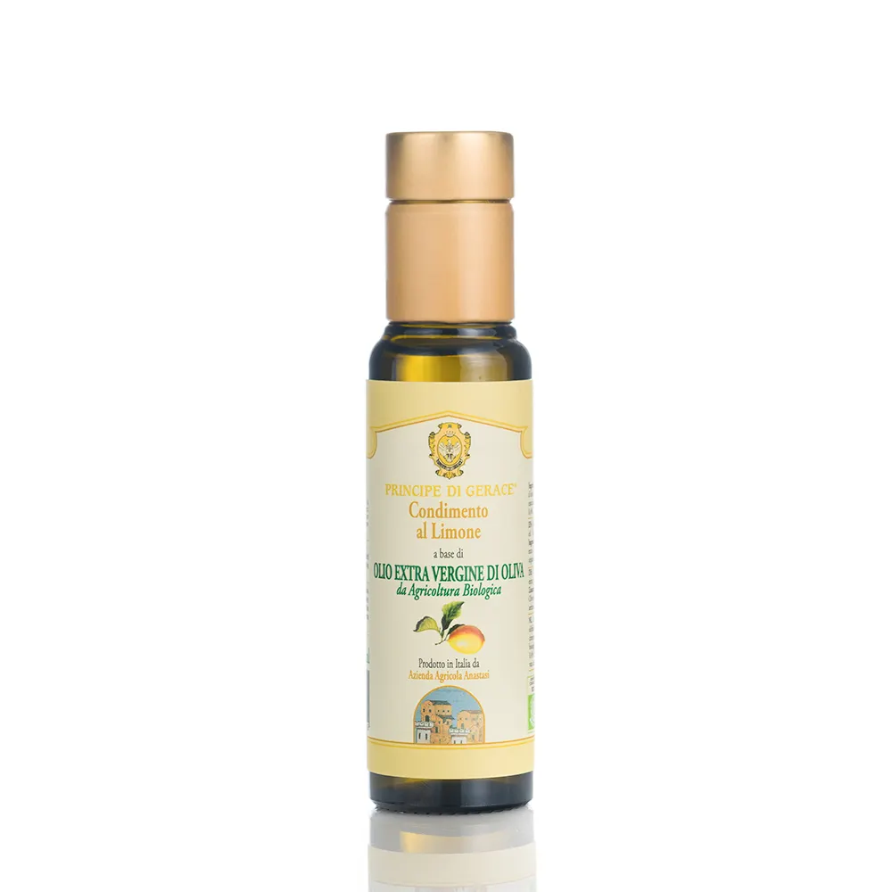 Prime Quality Italian Brand Ideal 100ml Cold Pressed Delicate Healthy Extra Virgin Lemon Flavoured Olive Oil