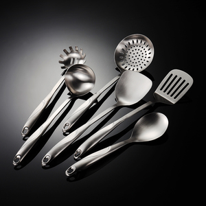 Sự lựa chọn hàng đầu 18/10 satin đánh bóng nhà bếp đồ dùng thép không gỉ súp lò nồi và Turner 2001001 - Product Image 1